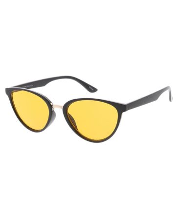 7459COL Women’s Plastic Medium Thin Cat Eye w/ Color Lens