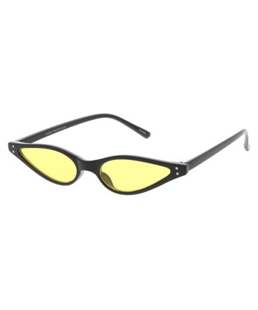 7545COL Women’s Plastic Small Wingtip Cat Eye Frame w/ Color Lens