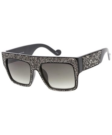 7662GLT Women’s Plastic Large Flat Top Frame w/ Glitter Inserts