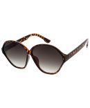 7821KSH/RV KUSH Plastic Large Rimless Shield Rectangular Frame w/ Color Mirror Lens