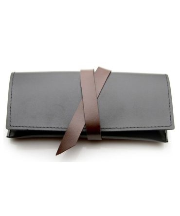 C2075 Faux Leather Scholar’s Wrap-Around Eyewear Case (Assorted Colors)