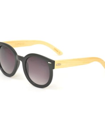 WD009 Women’s Plastic Large Round Frame Bamboo Temples