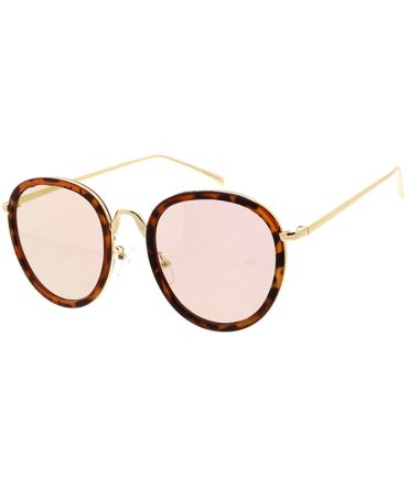 4028RV Unisex Combo Medium Round Frame w/ Color Mirror Lens