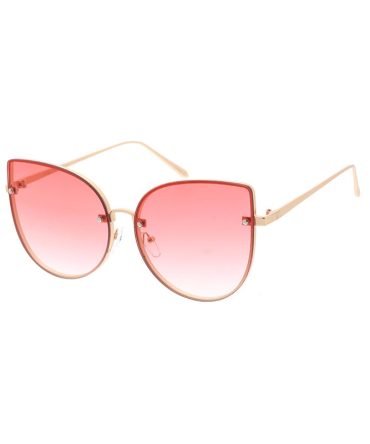 4268 Women’s Metal Large Rimless Cat Eye Frame