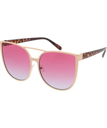 4276COL Women’s Metal Oversized Cat Eye Frame w/ Two Tone Lens