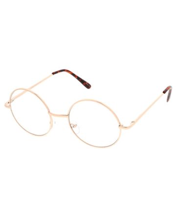 4550CLR Unisex Metal Round Clear lens