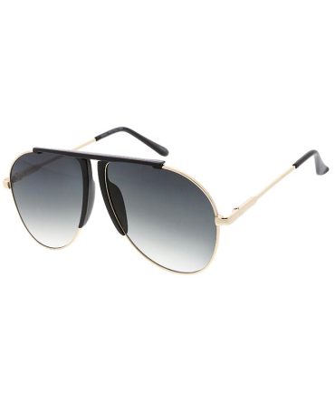 4838 Unisex Metal Large Top Brow Single Bridge Aviator Frame