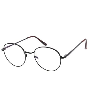 4890BLF/CLR Unisex Metal Medium Classic Round Hipster Blue Light Filtering Computer Glasses