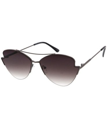 4939 Women’s Metal Large Double Bridge Cat Eye Frame