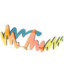 4984RV Unisex Metal Small Zig Zag Rimless Novelty Frame w/ Color Mirror Lens
