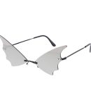 5037 Unisex Metal Small Rectangular Diamond Cut Rimless Retro ’90s Frame