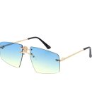 5111COL Women’s Metal Medium Square Rimless Frame w/ Color Lens