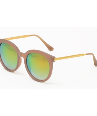 6701RV Women’s Plastic Large Round Frame w/ Color Mirror Lens