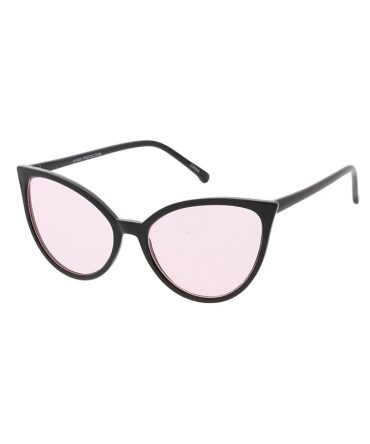 7403COL Women’s Plastic Medium Thin Cat Eye Frame w/ Color Lens
