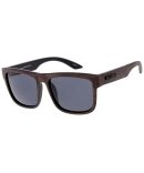 7772KSH/RV KUSH Plastic Medium Rectangular Frame w/ Color Mirror Lens