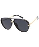 7772KSH/RV KUSH Plastic Medium Rectangular Frame w/ Color Mirror Lens