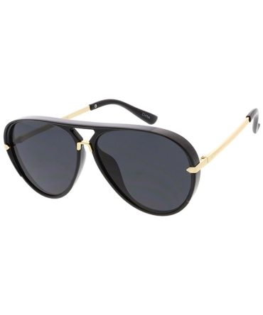 7753 Unisex Plastic Large Aviator Frame (Single Color)