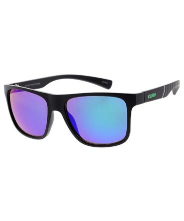 7766KSH/RV KUSH Plastic Medium Flat Top Frame w/ Color Mirror Lens