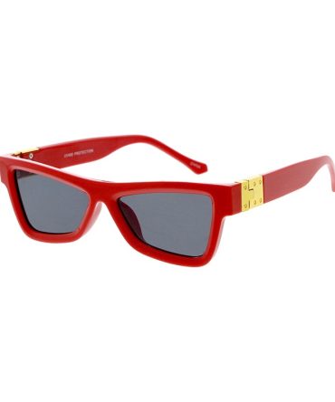 7897 Women’s Metal Small Rectangular Cat Eye w/ Metal Accents