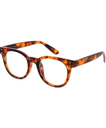 7972BLF/CLR Unisex Plastic Medium Vintage Inspired Hipster Riveted Classic Blue Light Filtering Computer Glasses