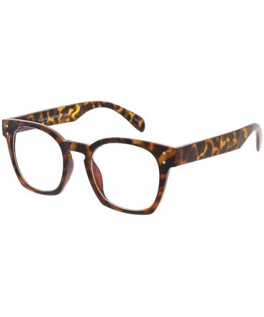 80021BLF/CLR Unisex Plastic Medium Vintage Inspired Hipster Riveted Classic Blue Light Filtering Computer Glasses