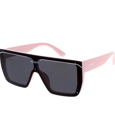 80058VE VIVANT EYEWEAR Women’s Plastic Large Flat Top Rimless Shield Frame