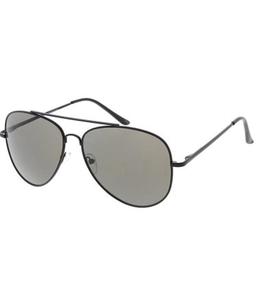 3478BLK/MH Unisex Metal Large Aviator Black Frame