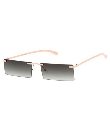 4947 Unisex Metal Small Rimless Rectangular Vintage Inspired Frame