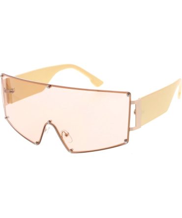 5019 Women’s Metal Large Rimless Fashion Shield Frame