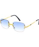 5111COL Women’s Metal Medium Square Rimless Frame w/ Color Lens
