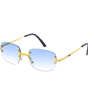 5097 Unisex Metal Medium ’90s Vintage Inspired Rimless Frame