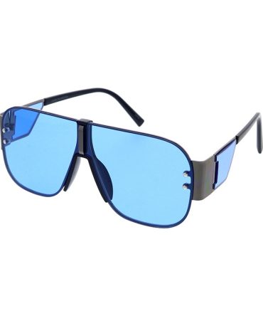 5133 Unisex Large Aviator Metal Frame w/  Side Mirror Window