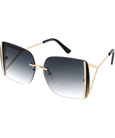 5166 Women’s Metal  Large Square Frame w/  Wide Temples