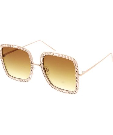 5171 Women’s Metal Large Rounded Square Chain Link Frame