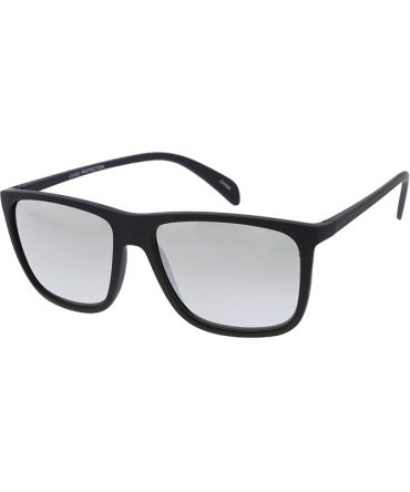 6925ME/RV Men’s Plastic Casual Soft Rubberized Finish Frame w/ Color Mirror Lens