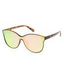 7237RV Women’s Plastic Large Tipped Cat Eye Frame w/ Color Mirror Lens
