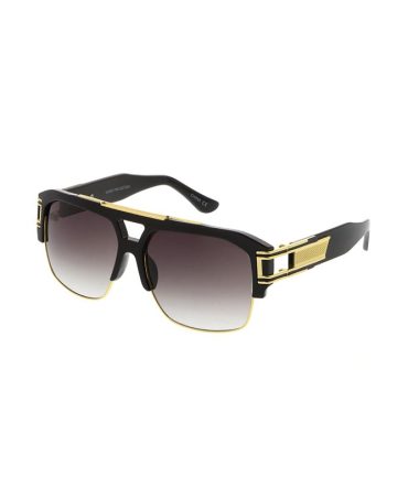 7144 Unisex Plastic Large Thick Half Frame w/ Metal Accents