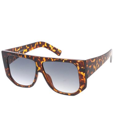 7582 Women’s Plastic Large Chunky Flat Top Rectangular Frame