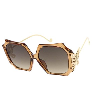 7750 Women’s Plastic Large Square Vintage Inspired Frame w/ Butterfly Hinge