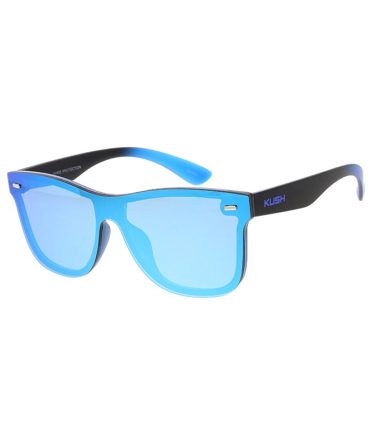7795KSH/REV KUSH Plastic Medium Rectangular Shield Frame w/ Spectrum Color Mirror Lens