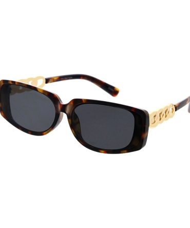 80203 Women’s Plastic Medium Square Designer Frame w/ Metal Accent