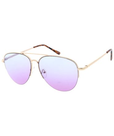 3966COL/MH Women’s Metal Standard Aviator Half-Frame w/ Two Tone Lens