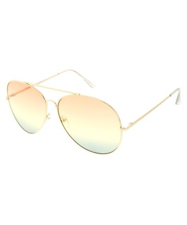 4692COL/MH Women’s Metal Oversize Aviator w/ Tri Color Lens