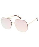 4776COL Women’s Metal Large Double Rim Round Frame w/ Two Tone Lens