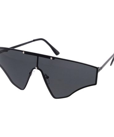 5191 Unisex Metal Large Flat Top Geometrical Shield Rimless Frame
