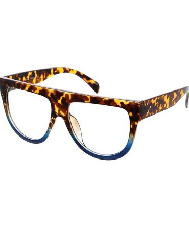 6784CLR Women’s Plastic Flat Top Frame w/ Clear lens