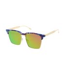 7122REV Women’s Plastic Square Frame w/ Spectrum Color Mirror Lens