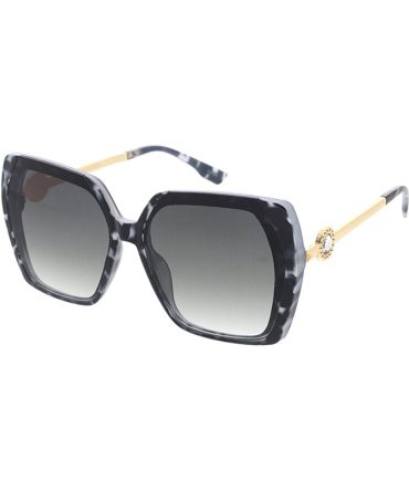 80124 Women’s Plastic Large Square Frame w/ Rhinestone Adornment