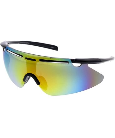 80224ME/RV Men’s Plastic Medium Sports Shield w/ Color Mirror Lens