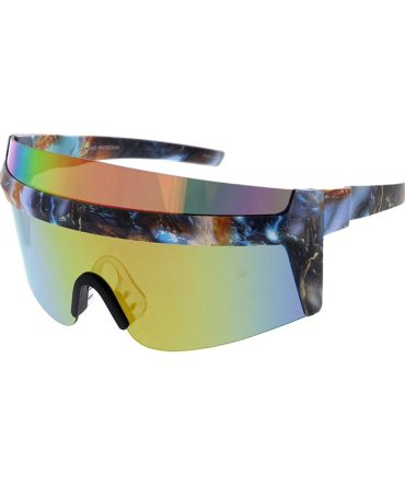 80267 Unisex Plastic Oversized Futuristic Sports Shield